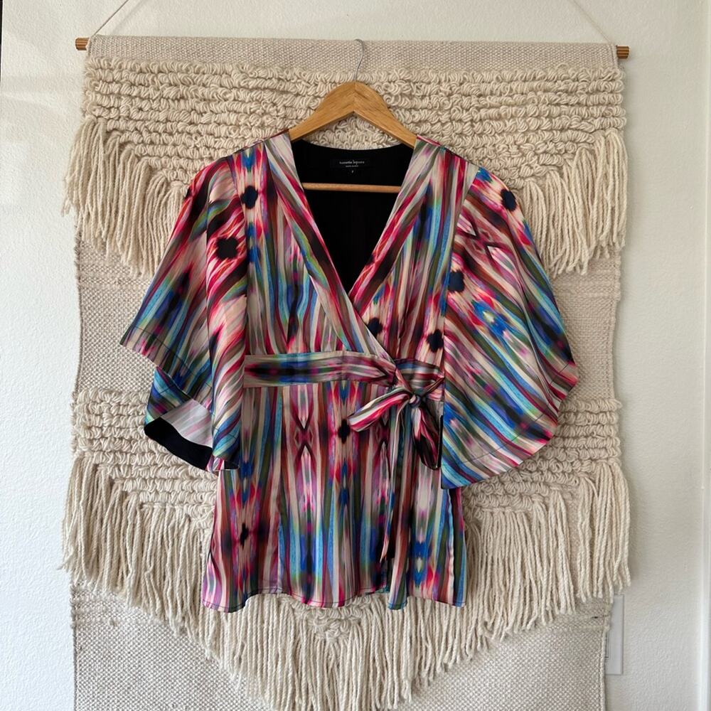 Nanette Lepore Flutter Blouse NWT